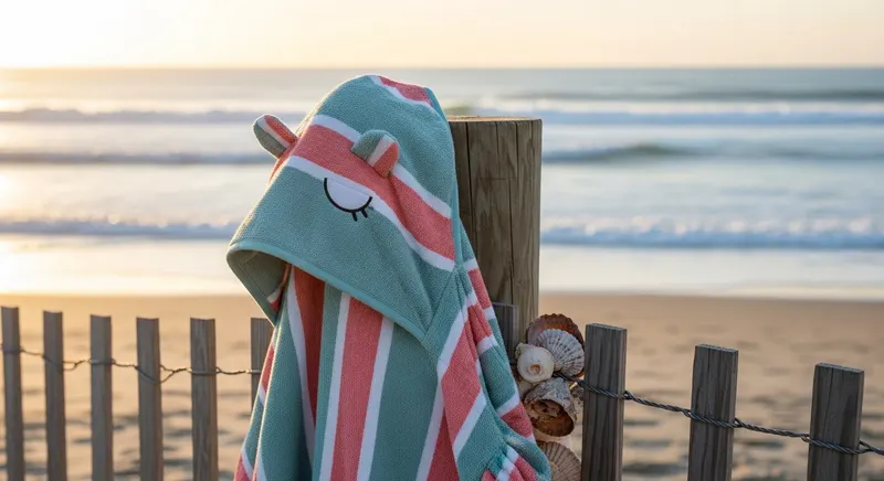 hooded beach towel - promotional merchandise