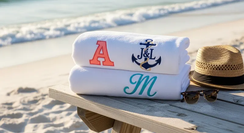 personalised beach towels - promotional merchandise